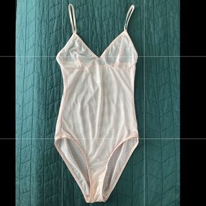 American Apparel baby pink lingerie bodysuit